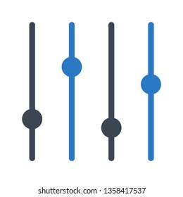 slider glyph double color