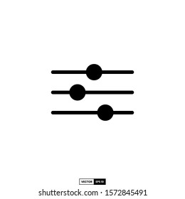 Slider icon, design inspiration vector template for interface and any purpose