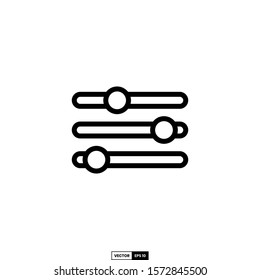 Slider icon, design inspiration vector template for interface and any purpose