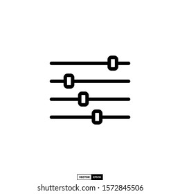 Slider icon, design inspiration vector template for interface and any purpose