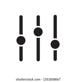Slider icon .Equalizer, sound mixer, settings icon. The settings of phone for web site ,apps.