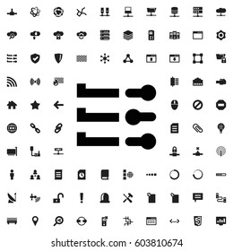 Slider icon illustration isolated vector sign symbol. network icons vector set.