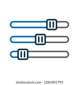 Icono de deslizador. inicio de sesión para concepto móvil y diseño web. ilustración vectorial