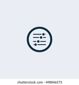 Slider icon. Sound mixer console icon. Vector icon in flat style