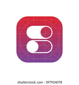 slider icon. vector eps10 icon