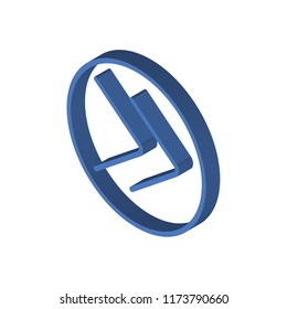 Slider isometric left top view 3D icon