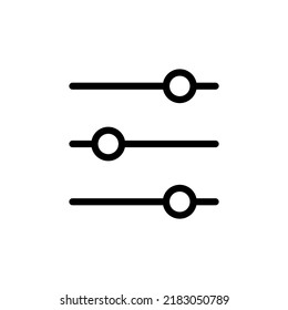 Slider line icon vector design