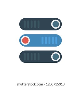 slider   on  off 