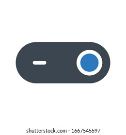 slider vector glyph color icon 