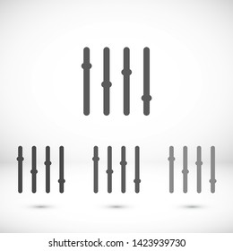 Slider Vector icon . Lorem Ipsum Illustration design