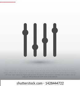 Slider Vector icon . Lorem Ipsum Illustration design