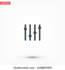 Slider Vector icon . Lorem Ipsum Illustration design