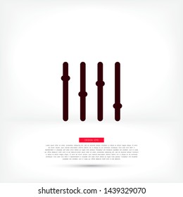 Slider Vector icon . Lorem Ipsum Illustration design
