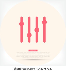 Slider Vector icon . Lorem Ipsum Illustration design