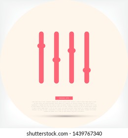 Slider Vector icon . Lorem Ipsum Illustration design