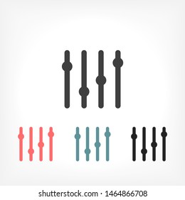 Slider Vector icon . Lorem Ipsum Illustration design
