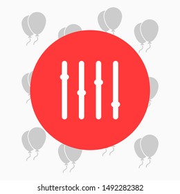 Slider Vector icon . Lorem Ipsum Illustration design