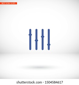 Slider Vector icon . Lorem Ipsum Illustration design
