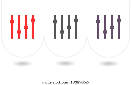 Slider Vector icon . Lorem Ipsum Illustration design