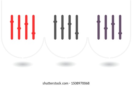 Slider Vector icon . Lorem Ipsum Illustration design