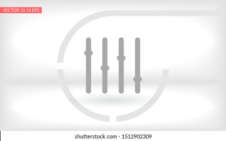 Slider Vector icon . Lorem Ipsum Illustration design