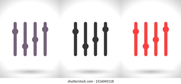 Slider Vector icon . Lorem Ipsum Illustration design