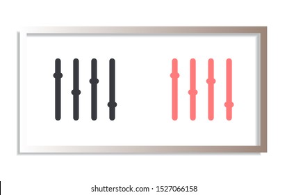 Slider Vector icon . Lorem Ipsum Illustration design