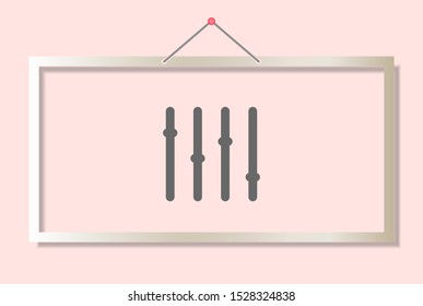 Slider Vector icon . Lorem Ipsum Illustration design
