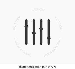 Slider Vector icon . Lorem Ipsum Illustration design