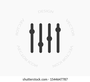 Slider Vector icon . Lorem Ipsum Illustration design