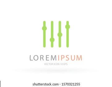 Slider Vector icon . Lorem Ipsum Illustration design