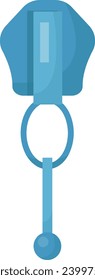 Slider For Zipper Vector Illustration
