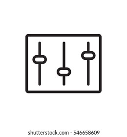 sliders icon illustration isolated vector sign symbol
