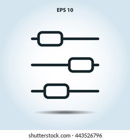 sliders line icon