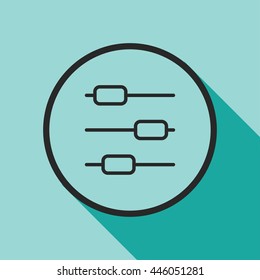sliders line icon