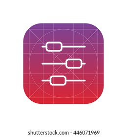 sliders line icon