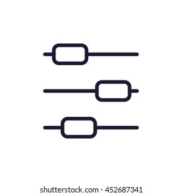 sliders line icon