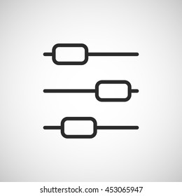 sliders line icon