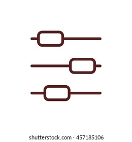sliders line icon