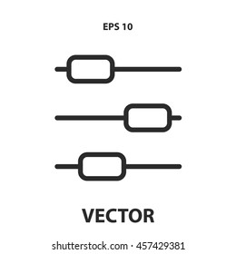 sliders line icon