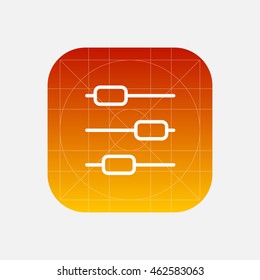 sliders line icon