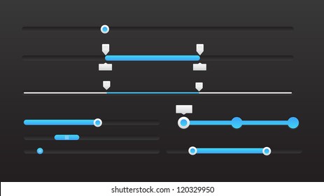 Sliders and scroll buttons