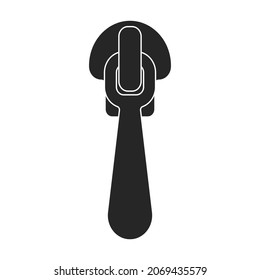 Icono vectorial deslizante.Icono vector negro aislado en deslizadores de fondo blanco.