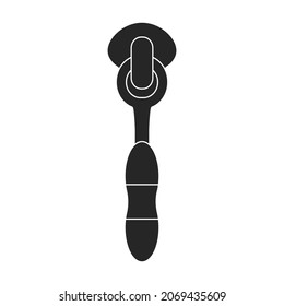 Sliders vector icon.Black vector icon isolated on white background sliders.