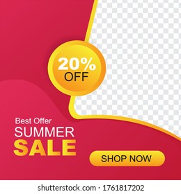 Slides abstract  Editable modern Social Media banner Template.Anyone can use This Design Easily.Promotional web banner for social media. sale and discount 