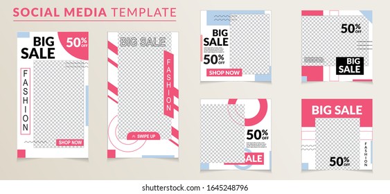Slides abstract Elegant Editable modern Social Media banner Template.Anyone can use This Design Easily.Promotional web banner for social media. Awesome banner sale and discount promo - Vector.