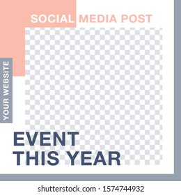 Slides abstract Unique Editable modern Social Media banner Template.Anyone can use This Design Easily.Promotional web banner for social media.