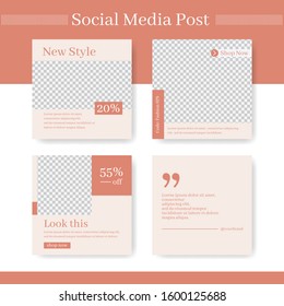 Slides abstract Unique Editable modern Social Media banner Template.Anyone can use This Design Easily.Promotional web banner for social media. Elegant sale and discount promo - Vector.
