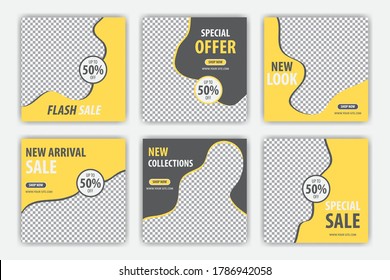 Slides abstract Unique Editable modern Social Media banner Template, Promotional web banner for social media. Elegant sale and discount promo 