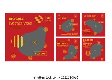 Slides abstract Unique Editable modern Social Media banner Template.Anyone can use This Design Easily.Promotional web banner for social media. Elegant sale and discount promo - Vector.